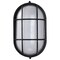 Nuvo LED Oval Bulk Head Fixture, Black Finish with White Glass 62/1391 - alternate 3